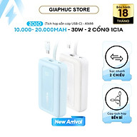 Sạc dự phòng Anker Zolo 1A1C 30W 10000mah (Built-In USB-C) A1688 - Hàng Chính Hãng