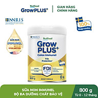 Sữa Bột Nutifood Sweden GrowPLUS+ Sữa Non Immunel từ 0 - 12 tháng lon 800g