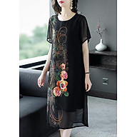 Đầm Suông Bigsize Kiểu Đầm Suông In Hoa Hồng ROMI 3220 thumbnail