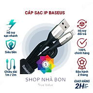 Cáp sạc iphone Baseus Horizontal sạc nhanh 2.4A và dây sạc truyền dữ liệu tốc độ cao bọc dù cho iP / iPad - hàng chính hãng