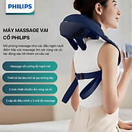 Máy Massage Cổ Vai Gáy PHILIPS PPM3522 - Mô Phỏng Massage Như Các Đầu Ngón Tay, 6 điểm tiếp xúc ôm sát vùng vai cổ - Hàng chính hãng