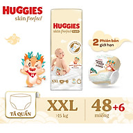 Tã quần Huggies Skin Perfect phiên bản Rồng giới hạn Super Jumbo XXL48+6 miếng với 2 vùng thấm giảm kích ứng da