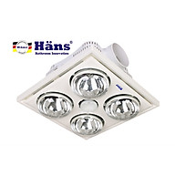 Đèn sưởi nhà tắm Hans 4 bóng H4B176 Hàng chính hãng