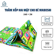 Thảm xốp Maboshi MINIIN cao cấp, Thảm 2 mặt cho bé vừa học vừa chơi (1m8 x 2m) - Giao mẫu ngẫu nhiên