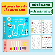 Tập Tô Vẽ Thông Minh Xóa Được 64 Trang - Đồ chơi Giáo Dục Montessori Cho Bé Từ 2 3 4 5 Tuổi
