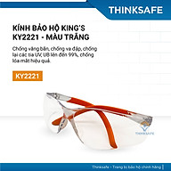 Kính bảo hộ King s KY2221, kính trắng chống bụi đi đường, che mặt đa năng thumbnail