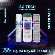 Bộ lõi thay thế máy lọc nước Nano Geyser Ecotar by Scitech (Tặng kèm lõi tiền lọc) - Hàng chính hãng