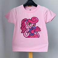Áo thun hồng in hình Poppy Playtime Mommy Long Legs bé gái