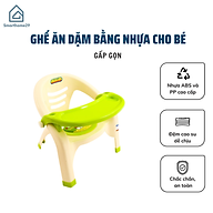 Ghế Ăn Dặm Bằng Nhựa Cho Bé (giao màu ngẫu nhiên)