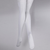Women s Cotton Over the Knee High Socks Solid Colors Cable Knit Long Stockings thumbnail