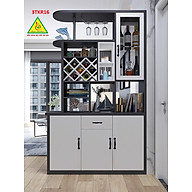 Vách ngăn kiêm tủ rượu trang trí phòng khách 3TKR16 - Nội thất lắp ráp Viễn Đông ADV