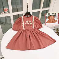 Váy bé gái thêu hoa ROLIA chất thô Hàn cao cấp, mềm nhẹ mát, lên dáng cực xinh V106 thumbnail