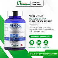 DHA Cho Bà Bầu CareLine Fish Oil 1000mg - Bổ Sung DHA Hàm Lượng Cao Giúp Não Bộ Trẻ Phát Triển Toàn Diện (Hộp 100 Viên)