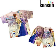 Quần áo trẻ em KUNKUN TP825 in 3d hình elsa size đại từ 10 thumbnail