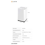 Máy giặt mini chức năng giặt nhiệt độ cao Lumias WS040WH Hàng chính hãng