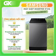 Máy giặt cửa trên Ecobubble SAMSUNG WA17CG6442BDSV với Động cơ Digital Inverter, 17 kg - Hàng chính hãng