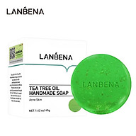 Xà phòng thủ công LANBENA chứa tinh chất trà xanh 40g thumbnail