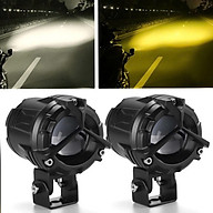 Đèn Trợ Sáng Xe Máy Ô Tô 65W S40 Plus – Siêu Sáng, Cốt Vàng Pha Trắng, 2 Chế Độ Cho Khách VIP, Phụ Kiện Xe Máy