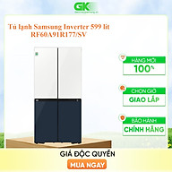 Tủ lạnh BESPOKE Multidoor Samsung 599L Trắng/Xanh Navy (RF60A91R177)