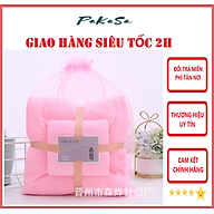 Khăn Tắm, Khăn Mặt, Combo 2 Khăn Lông Cừu Kích Thước 70cm x 140cm, 35cm x 75cm, Tiêu Chuẩn Hàn Quốc Sêu Mềm Mịn, An Toàn Cho Da - Chính hãng