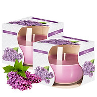 Combo 2 ly nến thơm tinh dầu Bispol Lilac 100g - hoa tử đinh hương thumbnail