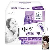 Băng vệ sinh Lilian hương Lavender hàng ngày Hàn Quốc 18cmx20miếng tặng thumbnail