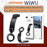 Giá đỡ điện thoại từ tính magnetic N52 cho xe hơi ô tô hiệu WIWU Mago Xoay 360 độ, keo 3M siêu chắc cho iPhone 16 15 14 13 12 Pro Max Plus S23 S24 S24 - Hàng nhập khẩu
