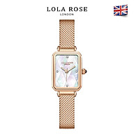 Đồng hồ nữ chính hãng cao cấp Lolarose mặt vuông vỏ ngọc trai trắng xà cừ thumbnail