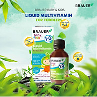 Vitamin Tổng Hợp Brauer Baby & Kids Liquid Multivitamin for Toddlers Dạng Nước 100ml Của Úc Cho Trẻ Từ 1-3 Tuổi, Tăng Sức Đề Kháng, Cải Thiện Tình Trạng Biếng Ăn, Hỗ Trợ Tăng Chiều Cao thumbnail