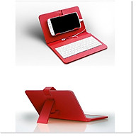 Bao da bàn phím kèm chuột có dây sử dụng cho điện thoại, ipad, máy tính bảng thumbnail