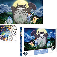 Bộ Tranh Ghép Xếp Hình 1000 Pcs Jigsaw Puzzle Ánh Trăng Totoro Hàng Xóm Của Tôi Bản Cao Cấp thumbnail