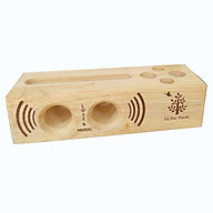 Đế Đựng Điện Thoại, Bút Viết 2 trong 1 Gỗ Đức Thành - Hàng chính hãng