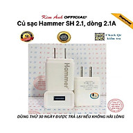 Củ sạc Ham merr dòng điện chuẩn 2.1A cổng USB, Check Qr kiểm tra hàng chính hãng bảo hành 12 tháng
