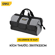 Túi Đựng Đồ Nghề Dụng Cụ Sửa Chữa Deli Tools Chất Liệu Vải Oxford Chống Thấm Nước Thiết Kế Nhiều Ngăn Tiện Dụng DL430018