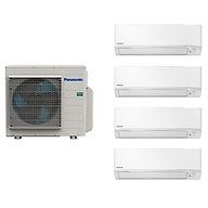 Hệ Thống Máy Lạnh Multi Split PANASONIC 3.5HP - Một Chiều - 4 Dàn Lạnh Treo Tường Inverter Tiêu Chuẩn R32 - Hàng chính hãng