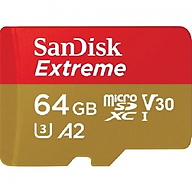 Thẻ Nhớ MicroSDXC SanDisk Extreme V30 A2 64GB 170MB/s SDSQXAH-064G-GN6MN - Hàng Chính Hãng