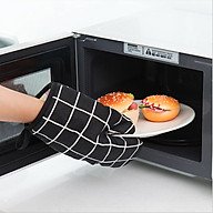 Găng tay lò vi sóng, bao tay nấu ăn nhà bếp cách nhiệt đa năng có móc treo tiện dụng thumbnail