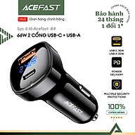 Sạc ô tô Acefast 66W 2 cổng USB-C + USB-A - B4 Hàng chính hãng Acefast