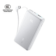 Sạc dự phòng Anker Zolo 2C1A 22.5W 20000mah (Built-In USB-C Cable) A110E - Hàng Chính Hãng