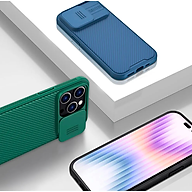 Ốp lưng iPhone 15 Pro, 15 Pro Max hiệu Nillkin Camshield Pro chống sốc cực tốt, chất liệu cao cấp, có khung & nắp đậy bảo vệ Camera - Hàng nhập khẩu