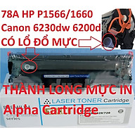 Hộp mực 78A dành cho Canon 6230dn 6230dw 6200d - HP P1560/1536/P1566/1600/P1606DN Mực in Canon MF4410/4430/4580DN/MF4570dn/4550d/4452/4450/4450d/MF4420n /4412/ự D520  Có lổ đổ mực-Hàng chính hãng Alpha Cartridge
