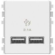 Ổ sạc USB 2.1A đôi Schneider Electric dòng ZENCELO A (Size 2S)