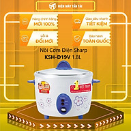 Nồi Cơm Nắp Rời Sharp KSH-D19V (1.8L) - Xanh - Hàng chính hãng