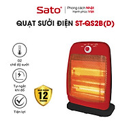Quạt sưởi SATO ST-QS2B(D) - Tự động ngắt khi đổ hoặc nghiêng quạt; Chức năng sưởi ấm bằng hồng ngoại - Miễn phí vận chuyển toàn quốc - Hàng chính hãng