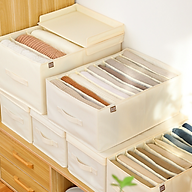 Combo 2 hộp chia ngăn sắp xếp quần áo phong cách Nhật Bản VINAVU