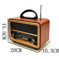 ĐÀI FM NNS NS-8070BT Cổ Điển Retro Đài Phát Thanh Fm Am Sw 3 Băng Tần  Radio Với Usb Sd Tf Máy Nghe Nhạc Mp3 Bằng Gỗ-Hàng Chính Hãng