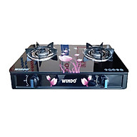 Bếp Gas Đôi Mặt Kính Sen Đồng WINDO 719GL Cao cấp - Hàng Chính Hãng
