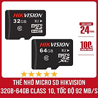 Thẻ nhớ chuyên camera Mirco SD HIKVISION 64G - 32GB - 92MB s thumbnail