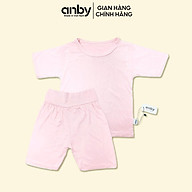Quần áo trẻ em ANBY cho bé từ 1 đến 5 tuổi cộc tay thun lạnh màu trơn dễ thumbnail