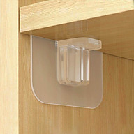 Combo 4 miếng dán đỡ kệ gỗ VINAVU, giúp chia ngăn tủ, không cần đóng đinh